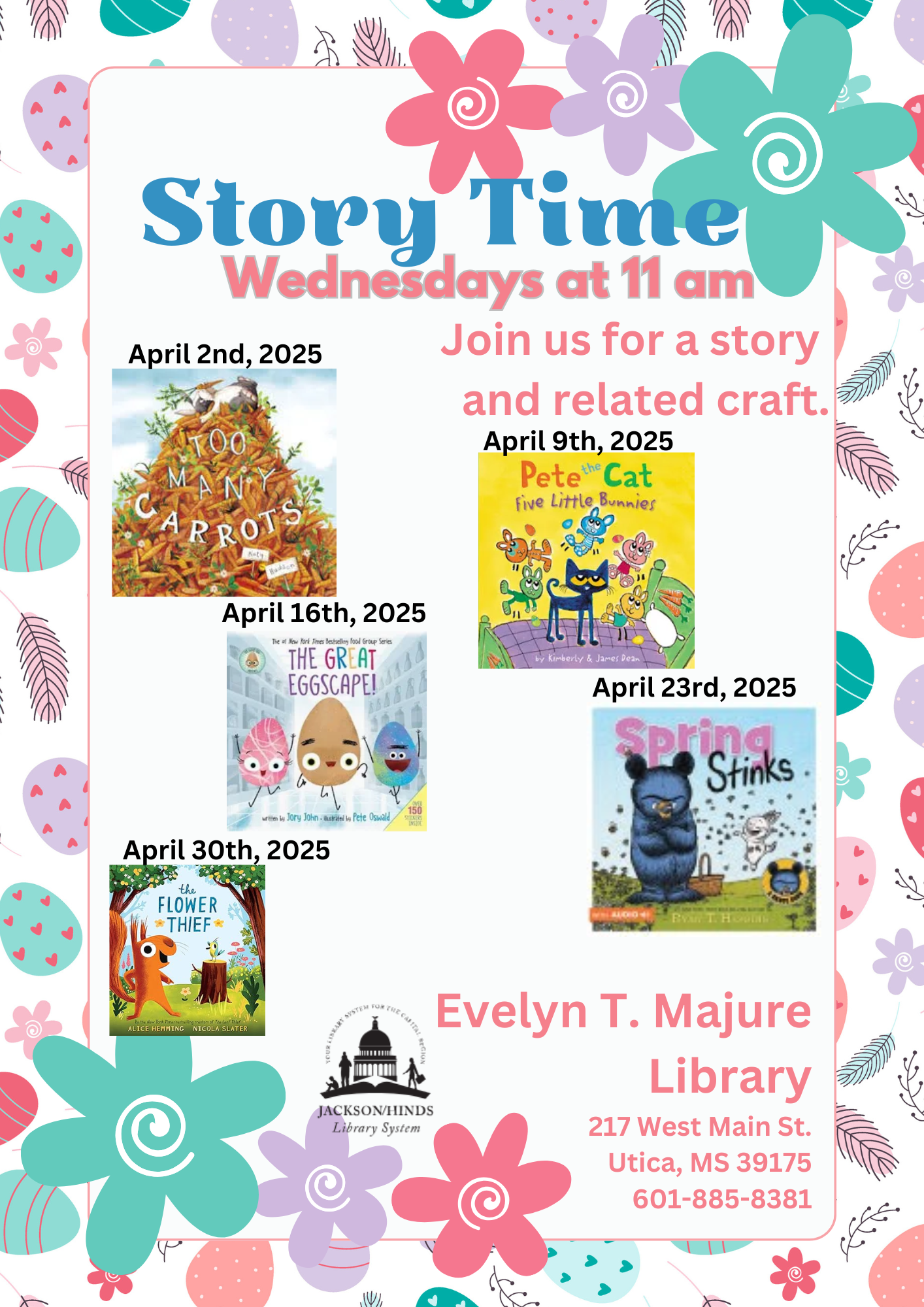 Story time flyer -Utica