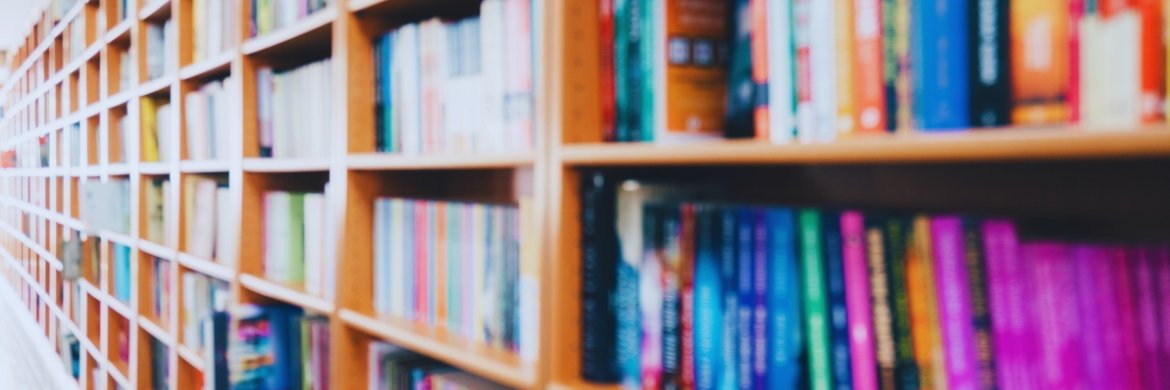 Books on a bookshelf