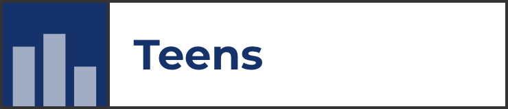 Teens landing page hover link