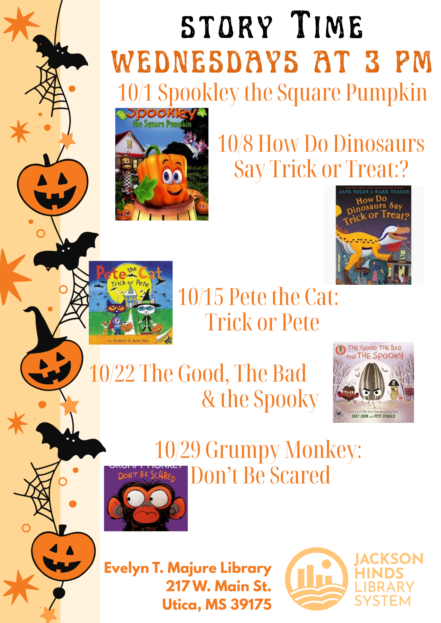 Story time flyer -Utica