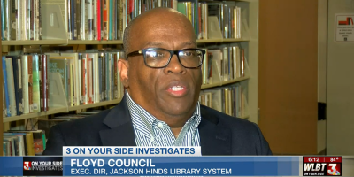 Screenshot of Floyd Council during news segment