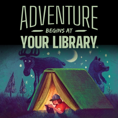 The Adventure Begins at Your Library graphic