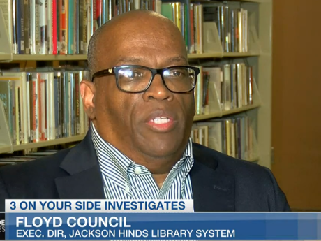 Screenshot of Floyd Council during news segment