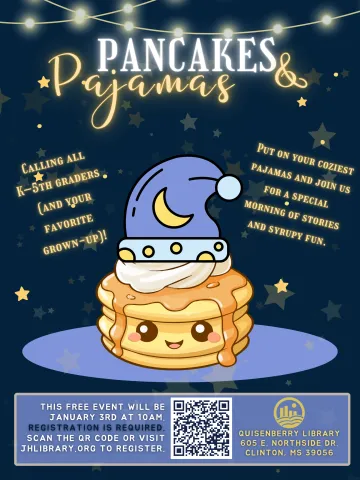 Put on your coziest pajamas and join us for a special morning of stories and syrupy fun.