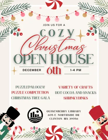 Quisenberry Christmas open house. 1-4 pm December 6th