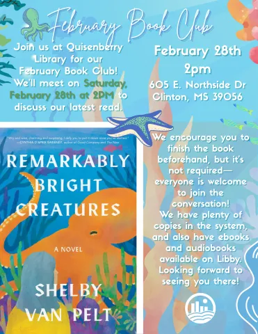 Join us for a lively discussion of Shelby Van Pelt's Remarkably Bright Creatures