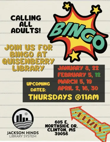 join us for adult bingo!
