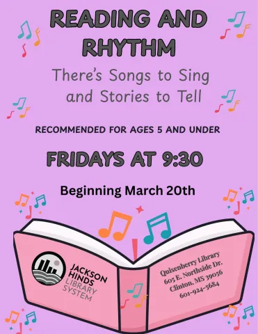 Join us for reading and rhythm each Friday at 930!