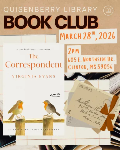 We are reading Virginia Evans' The Correspondent for March book club!