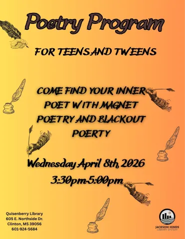 teens- come try blackout and magnetic poetry!