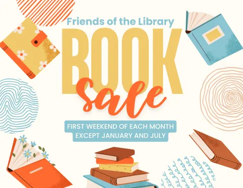 friends of the library book sale at quisenberry library the first weekend of every month except january and july