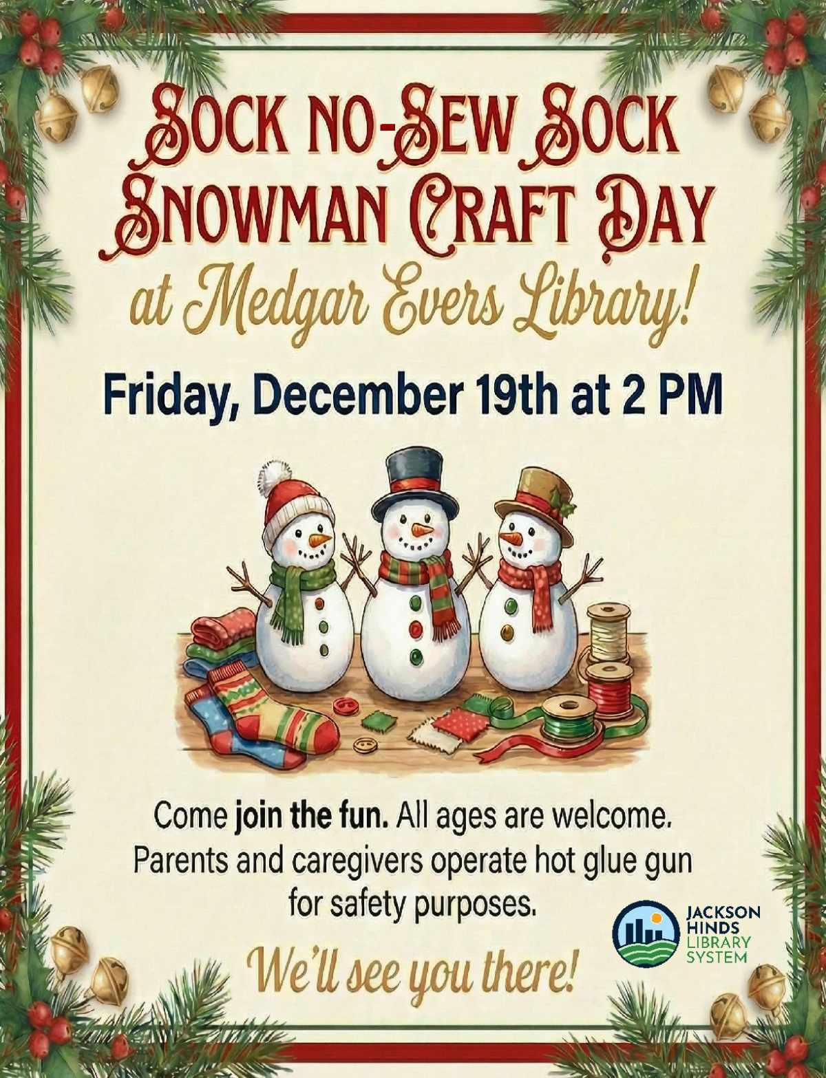 Sock Snowman Craft Day