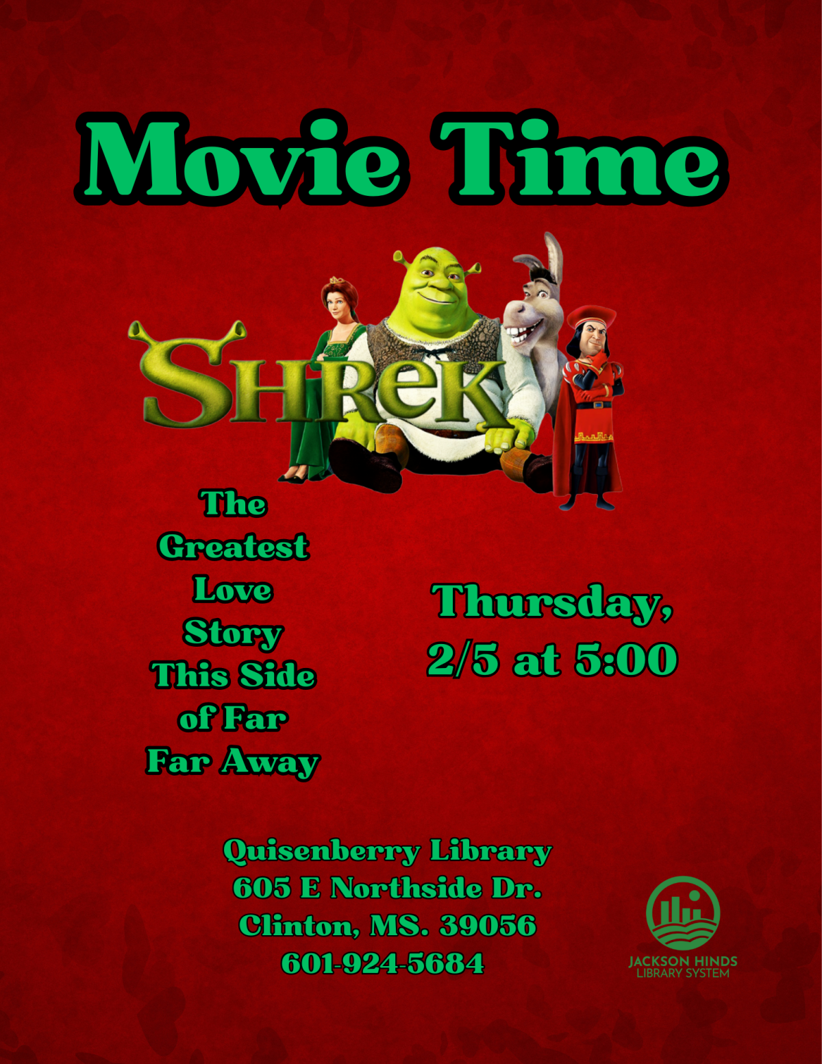 Februrary Movie night - Shrek