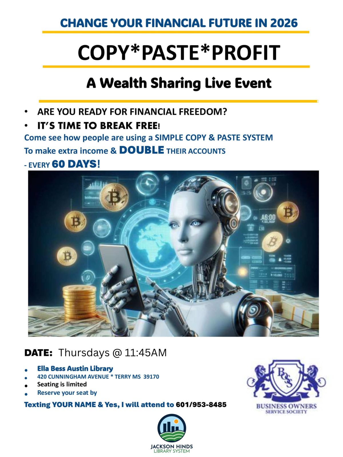 Financial Literacy Flyer