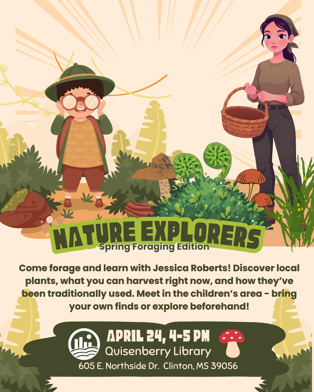 nature explorers - come forage and discuss