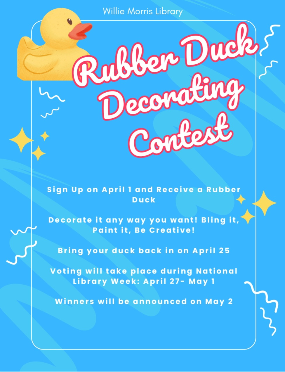 Duck Decorating Contest Flyer!