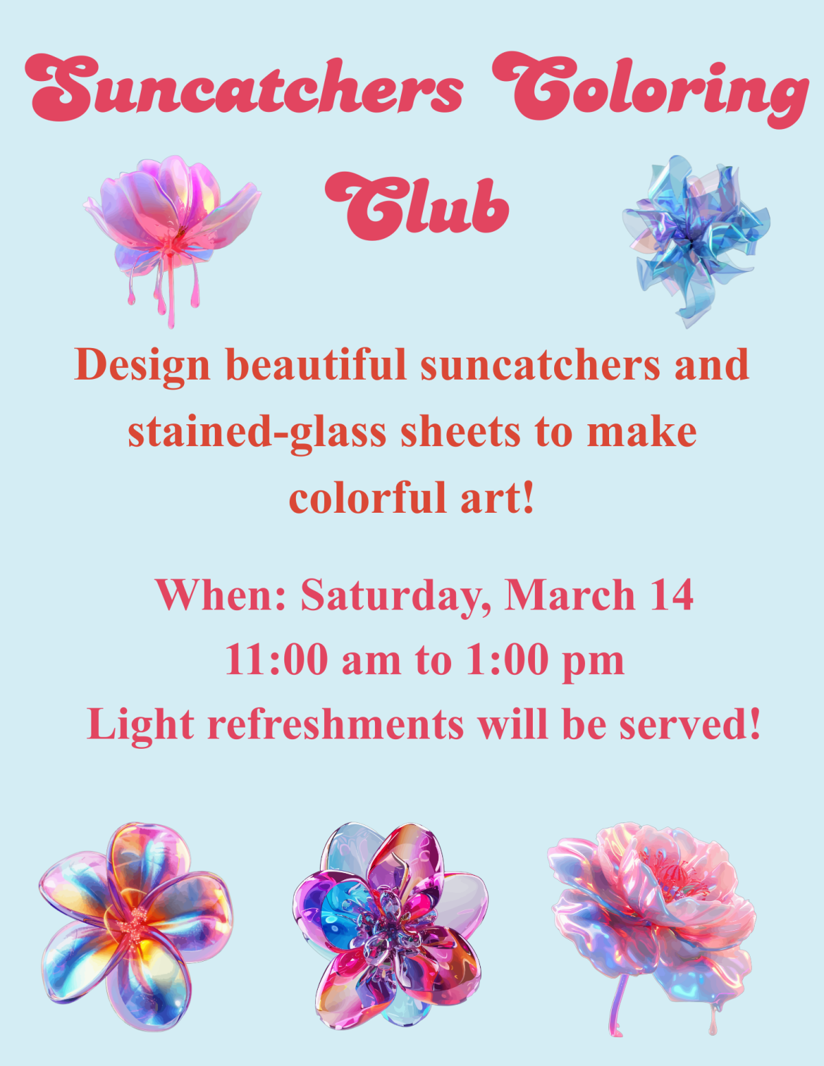 Check out our first ever Suncatchers Coloring event!