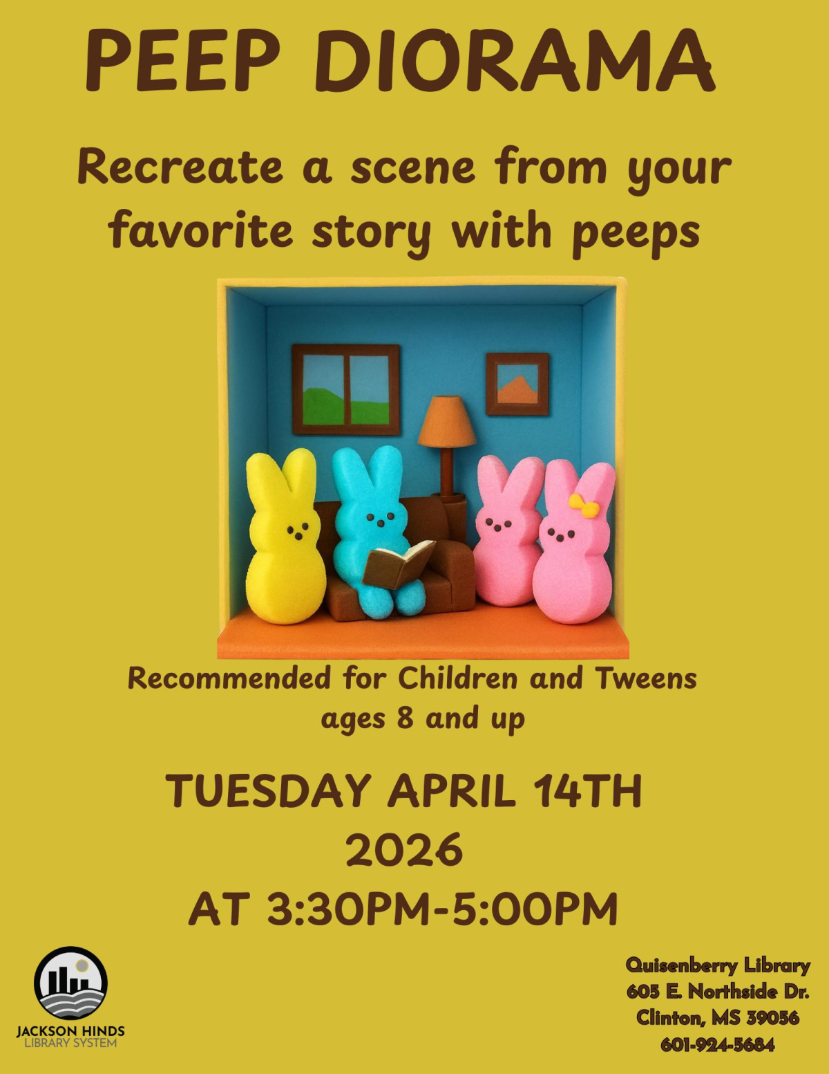 recreate your favorite story by making a peep diorama.