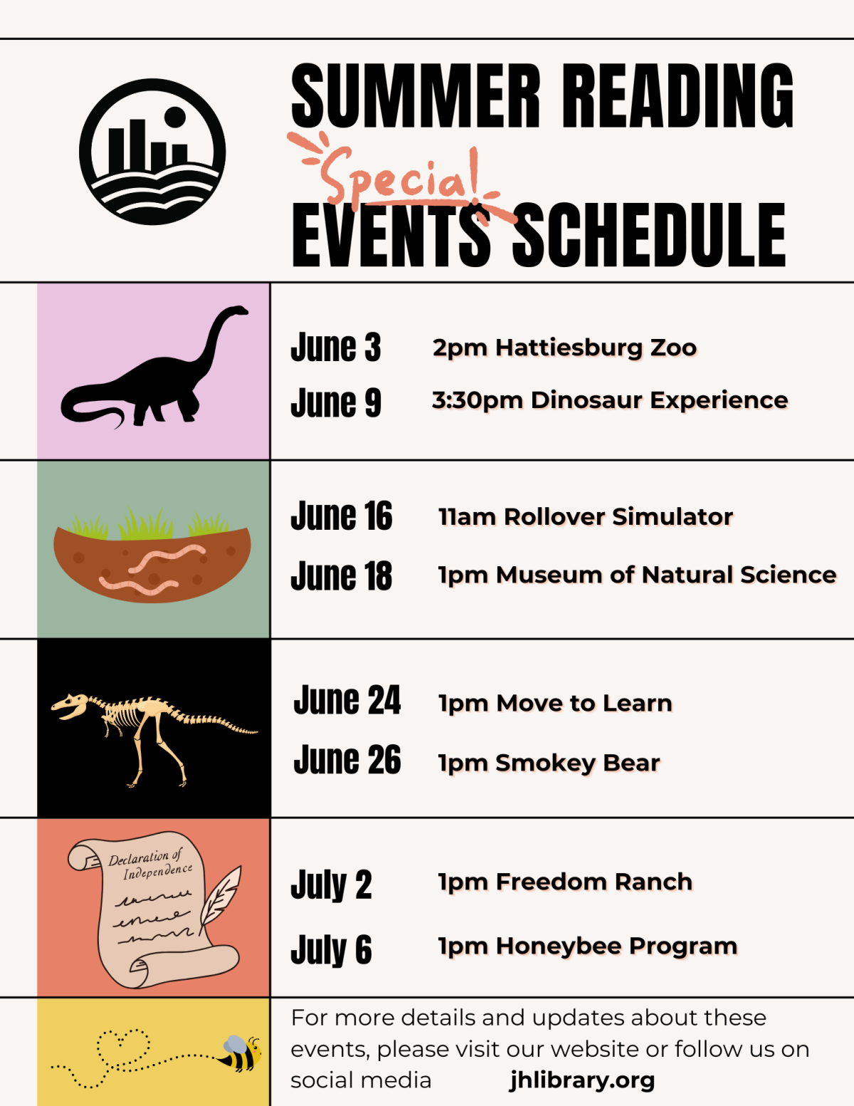 Summer reading special events